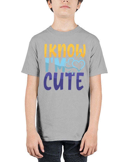 I Know Im Cute Style 100# - baby - Youth Tee Unisex