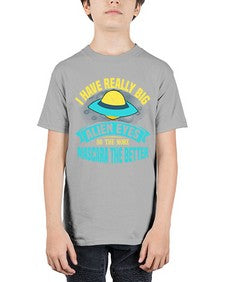 I have really big alien eyes 16# - ufo - Youth Tee Unisex