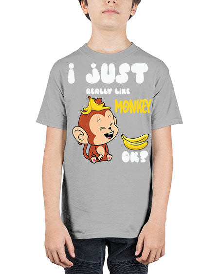 I just Really Lpve Monkey 7# - monkey - Youth Tee Unisex