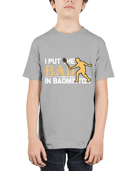 I put 1096# - badminton - Youth Tee Unisex