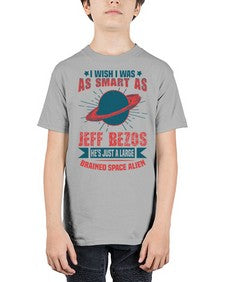I wish i was as smart as jeff bezos 25# - ufo - Youth Tee Unisex