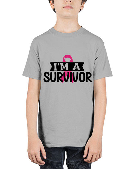 Im a Survivor 17# - breast cancer - Youth Tee Unisex