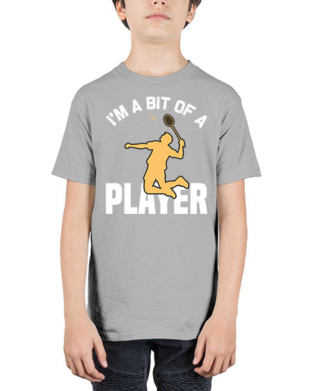 Im a bit 1071# - badminton - Youth Tee Unisex