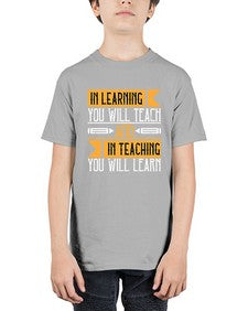 In learning you will teach and in teaching you will learn Style 988# - teacher - Youth Tee Unisex