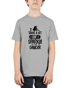 It takes a lot of sparkle to be a dancer 145# - ballet - Youth Tee Unisex