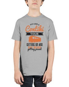 Its like a Contiki tour getting on and off buses getting pissed 3# - bus - Youth Tee Unisex