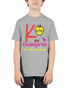 K is for Kindergarten 397# - prek headstart - Youth Tee Unisex