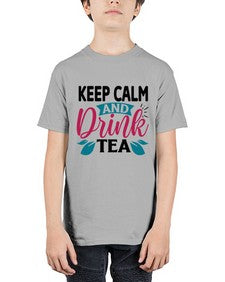 Keep Calm And Drink Tea 1259# - tea - Youth Tee Unisex