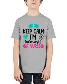 Keep Calm Im Almost A Nurse Style Style 1026# - nurse - Youth Tee Unisex