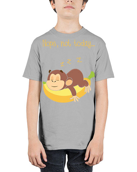 Lazy Monkey Nope Not Today 9# - monkey - Youth Tee Unisex