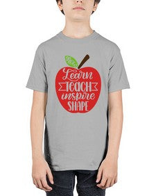 Learn Teach Inspire Shape Style 1044# - teacher - Youth Tee Unisex