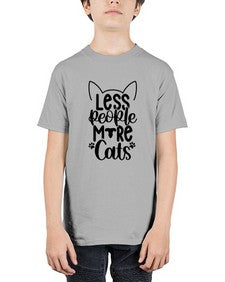 Less People More Cats Style 97# - cats - Youth Tee Unisex