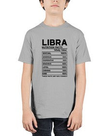 Libra Nutrition Facts 318# - libra - Youth Tee Unisex