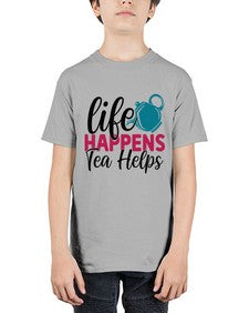 Life Happens Tea Helps 1310# - tea - Youth Tee Unisex