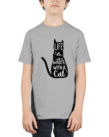 Life Is Better With A Cat Style 98# - cats - Youth Tee Unisex