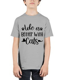Life Is Better With A Cats Style 99# - cats - Youth Tee Unisex