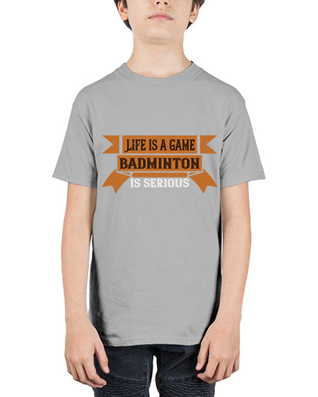 Life is a game badminton is serious 1984# - badminton - Youth Tee Unisex