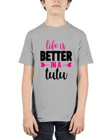 Life is better in a tutu 153# - ballet - Youth Tee Unisex