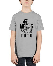 Life is better in a tutu 154# - ballet - Youth Tee Unisex