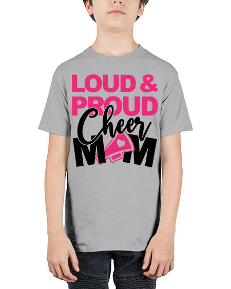 Loud Proud Cheer mom 765# - cheer - Youth Tee Unisex