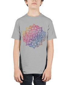Mandala Beauty Rainbow Glitter 756# - mandala - Youth Tee Unisex