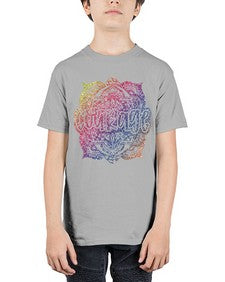Mandala Courage Rainbow Glitter 758# - mandala - Youth Tee Unisex