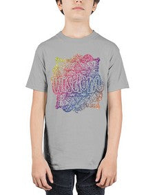 Mandala Wisdom Rainbow Glitter 764# - mandala - Youth Tee Unisex