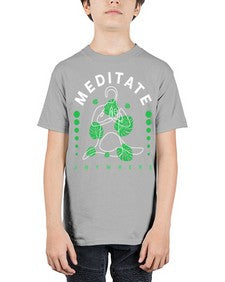 Meditate Anywhere 420# - yoga - Youth Tee Unisex