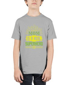 Mom is a real superhero 166# - cartoon super hero - Youth Tee Unisex