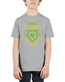 Mom is a real superhero 167# - cartoon super hero - Youth Tee Unisex