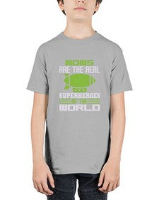 Moms are 170# - cartoon super hero - Youth Tee Unisex