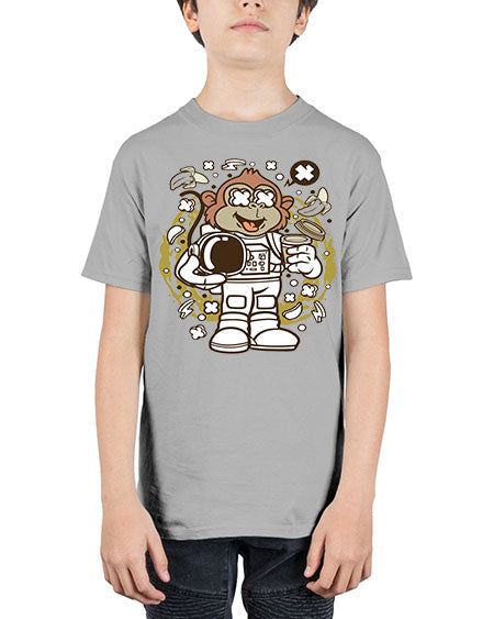 Monkey Astronaut - monkey - Youth Tee Unisex