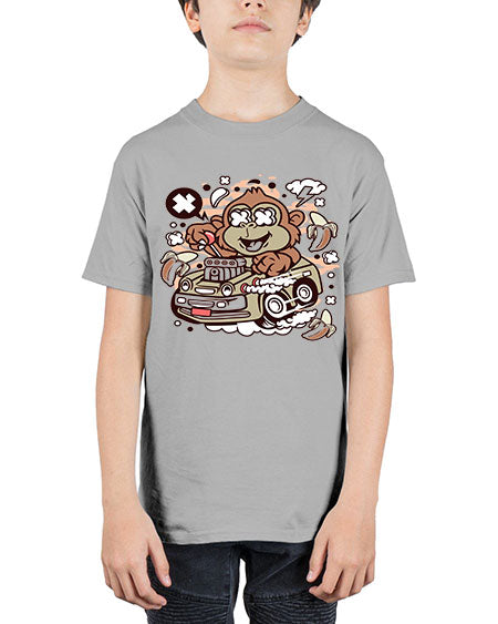 Monkey Hotrod - monkey - Youth Tee Unisex