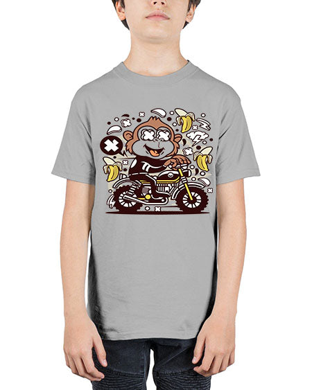 Monkey Motocrosser - monkey - Youth Tee Unisex