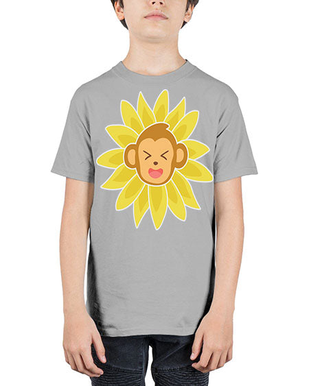Monkey Sunflower 17# - monkey - Youth Tee Unisex