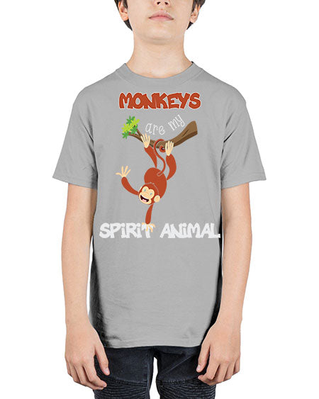 Monkeys Are my Spirit Animals 19# - monkey - Youth Tee Unisex