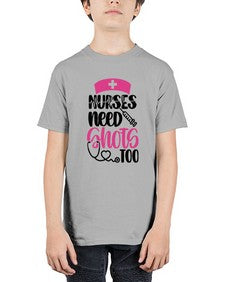 Nurses Need Shots Too Style Style 1252# - nurse - Youth Tee Unisex