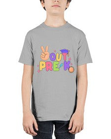 Peace Out PreK Peace Hand 638# - prek headstart - Youth Tee Unisex