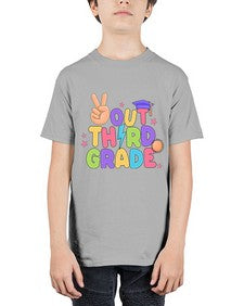 Peace Out third Grade Peace 648# - third grade - Youth Tee Unisex
