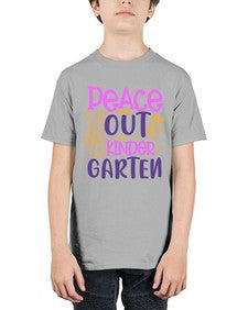 Peace out kinder garten 634# - prek headstart - Youth Tee Unisex