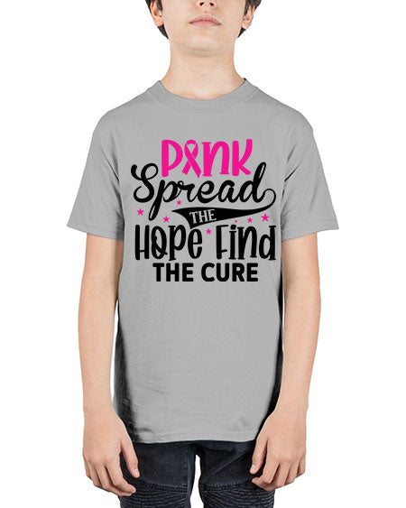 Pink Spread the Hope Find the Cure 10# - breast cancer - Youth Tee Unisex