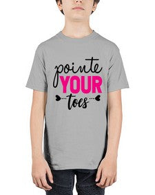 Pointe your toes 176# - ballet - Youth Tee Unisex