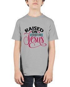 Raised On Sweet And Jesus 1492# - tea - Youth Tee Unisex