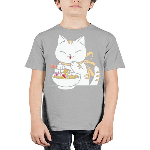 Ramen Cat Kawaii Anime Tee Japanese 280# - anime - Youth Tee Unisex