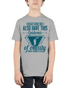 Right now we also have this epidemic of obesity and diabetes Style 13# - diabetes - Youth Tee Unisex