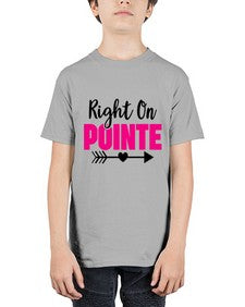 Right on pointe 180# - ballet - Youth Tee Unisex