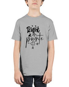Right on pointe 181# - ballet - Youth Tee Unisex