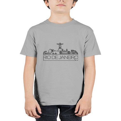 Rio De Janeiro Minimal Skyline 1733# - cities - Youth Tee Unisex