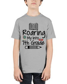 Roaring My Into seventh Grade 763# - seventh grade - Youth Tee Unisex