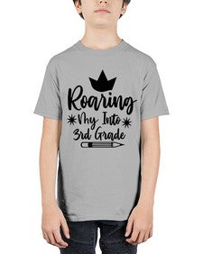 Roaring My Into third Grade 766# - third grade - Youth Tee Unisex